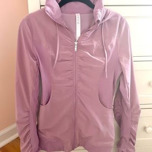 RARE PURPLE RUCHED LULULEMON JACKET!